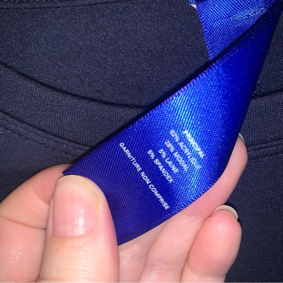 Kit And Ace Navy Tie Brushed Dress - Picture 9 of 10